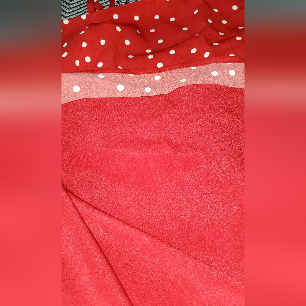NWT Size 3X Skater/A-line Red Polka Dot Pinup Retro Vintage Style Dress - Picture 5 of 10